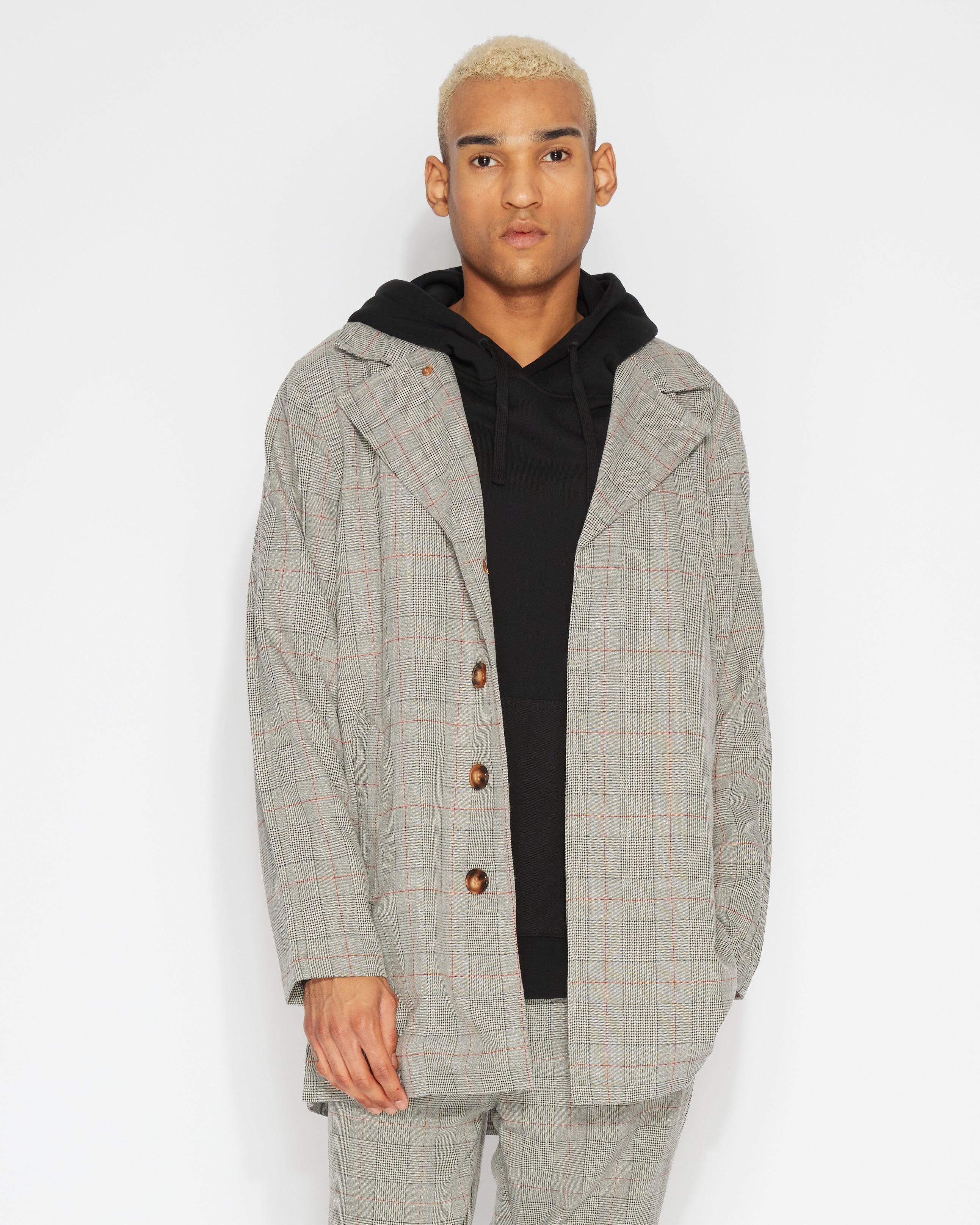 Downtown Check Trench Jacket