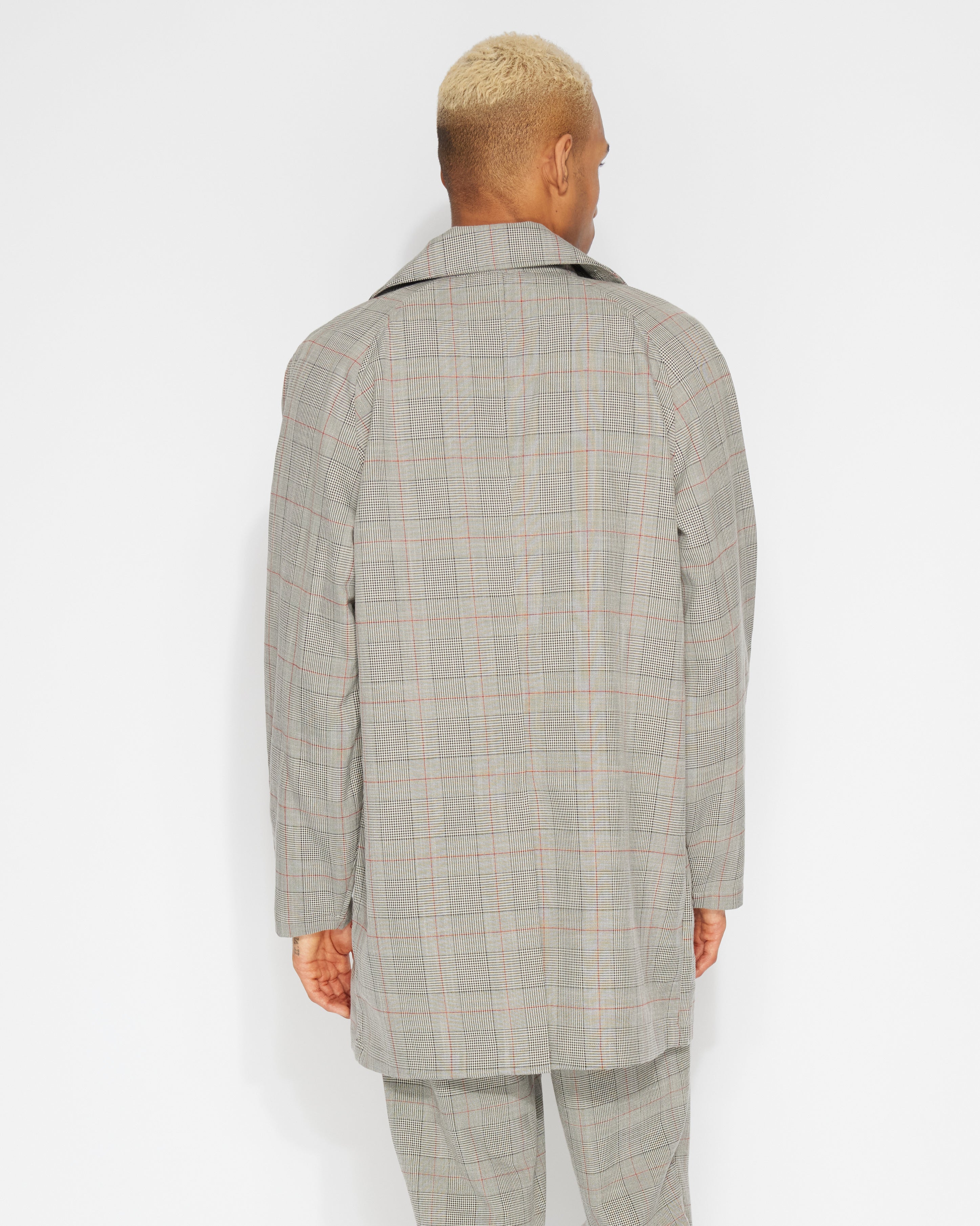 Downtown Check Trench Jacket